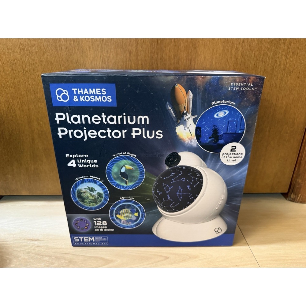 Thames & Kosmos 4 in 1 Planetarium Projector New In Box Space Light Room